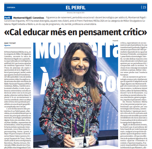 Press coverage of the 2024 MEDia Award