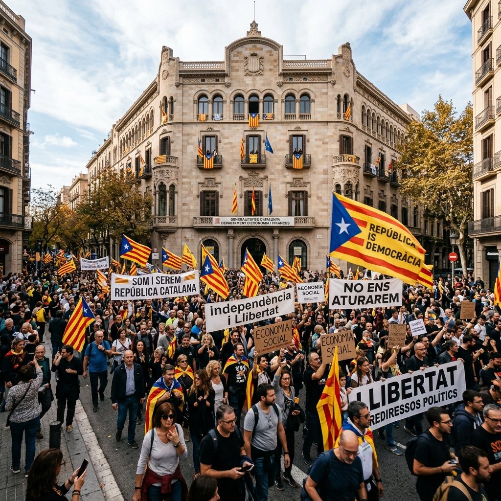Gathering outside the Ministry of Economy